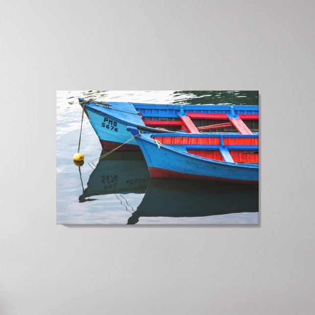 Angelmo harbour, fishing boats. canvas print (Front)