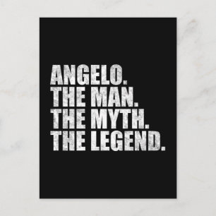 Angelo name, Angelo The Man The Myth The Legend Postcard