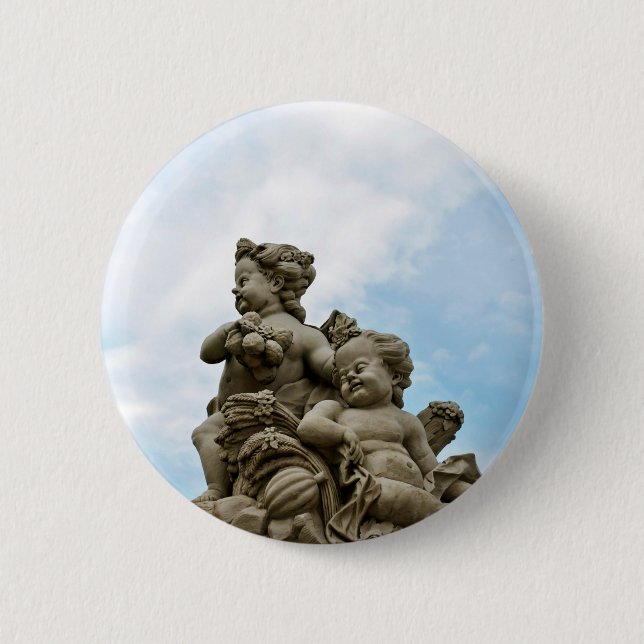 Angels 2 Inch Round Button (Front)