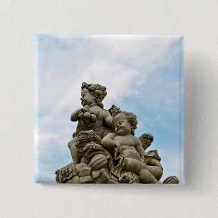 Angels 2 Inch Square Button