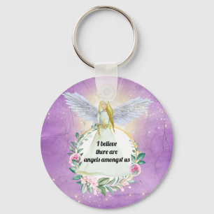 Angels amongst us guardian angel friend keychain