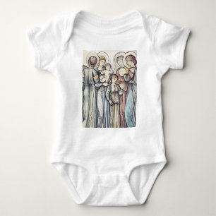 Angels and Children by Sir Edward Burne–Jones Baby Bodysuit