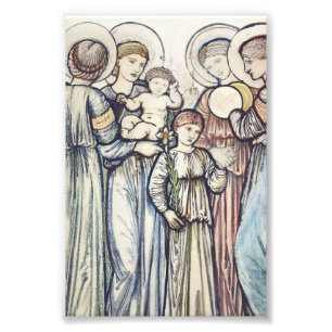 Angels and Children by Sir Edward Burne–Jones Photo Print