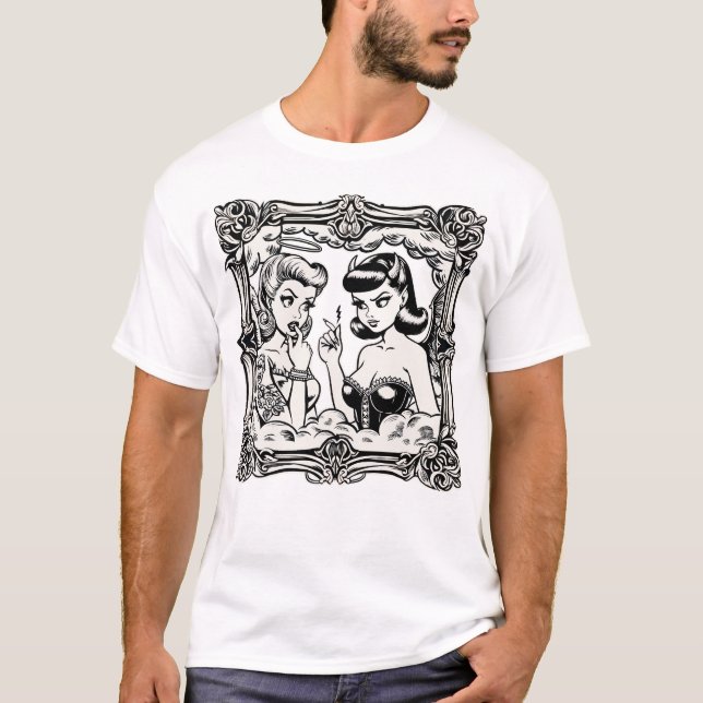Angels and devil consult  T-Shirt (Front)