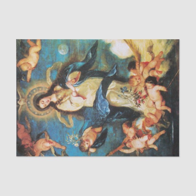 Angels and Immaculate Conception of Virgin Tissue Paper (Front)