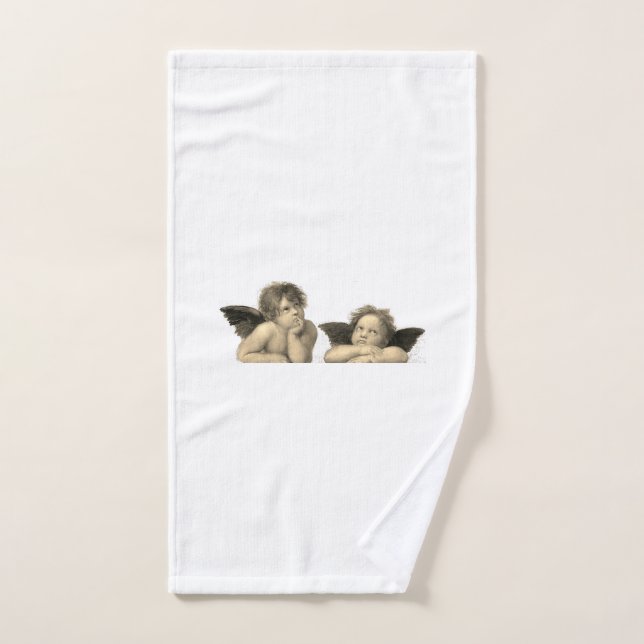 Angels - anges - Raphael - Vintage (Serviette à main)