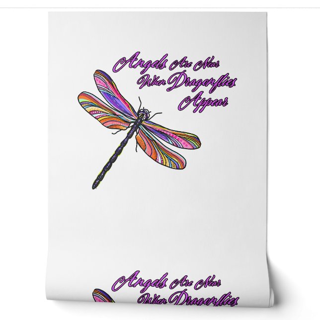 Angels Appear When Dragonflies Are Near - Wallpaper (Unrolling)
