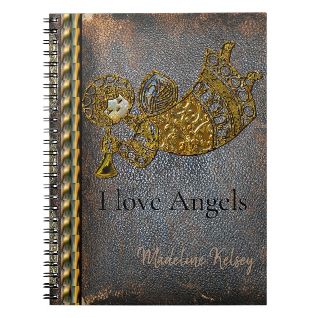 Angels are everywhere this season Monogram Notebook (Front)