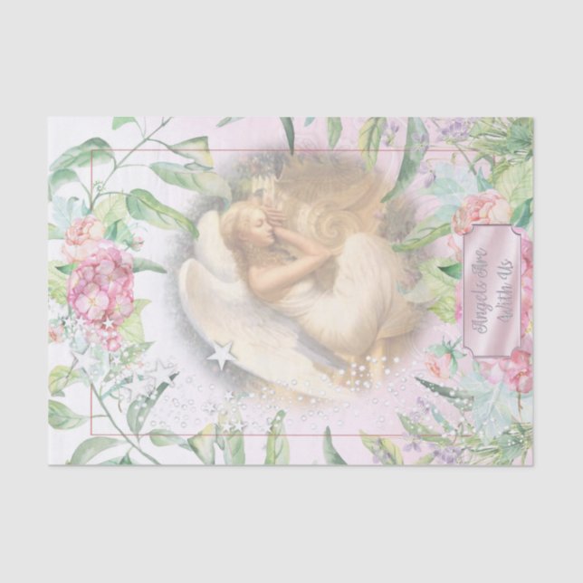 Angels Are With Us Tissue Paper (Front)