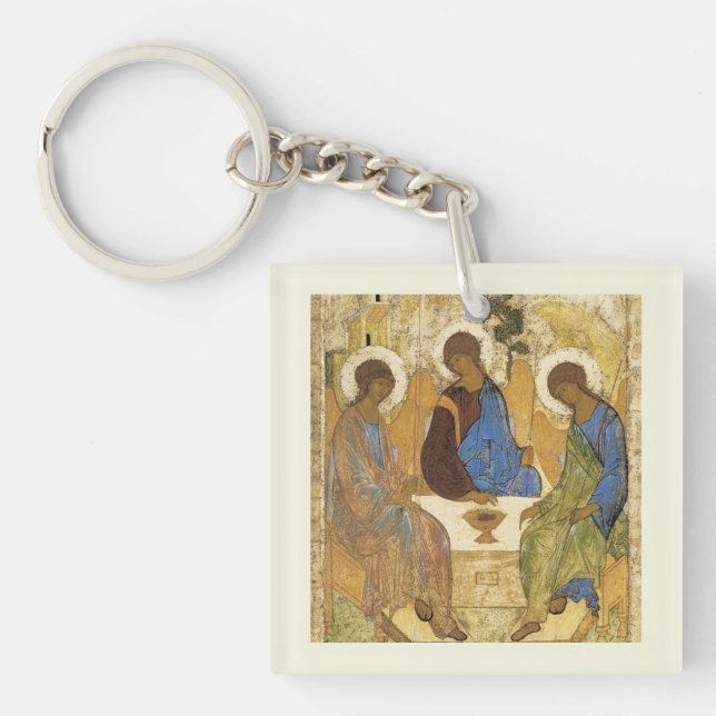 Angels At Mamre Trinity  Keychain (Front)