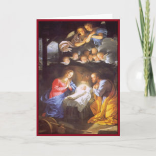 Angels au-dessus de la carte de voeux personnalisé