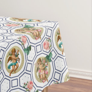 Angels,Baroque,rococo,vintage, Tablecloth