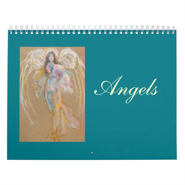 Angels Calendar: Uncropped Pastel Drawings Calendar (Cover)