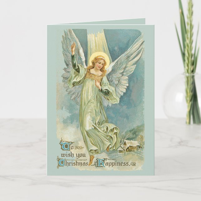 Angels Came Down at Christmas Holiday Card (Front)