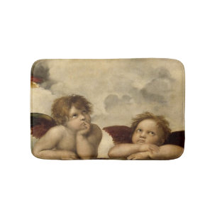 Angels Cherubs Raphael Santi Sistine Madonna Sweet Bath Mat