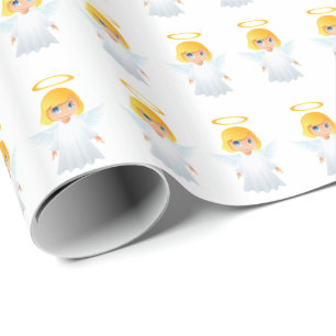 Angels Christmas Gift Paper