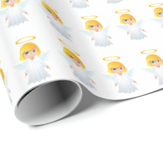 Angels Christmas Gift Paper
