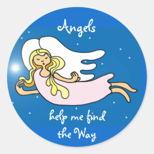 Angels Classic Round Sticker