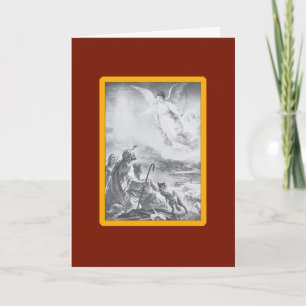 Angels Come to Shepherds - Vintage Fine Art Card