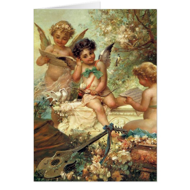 Angels de musicien par Hans Zatzka, Art Victorien (Devant)
