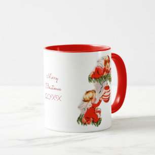 Angels Decorating the Christmas Tree Mug