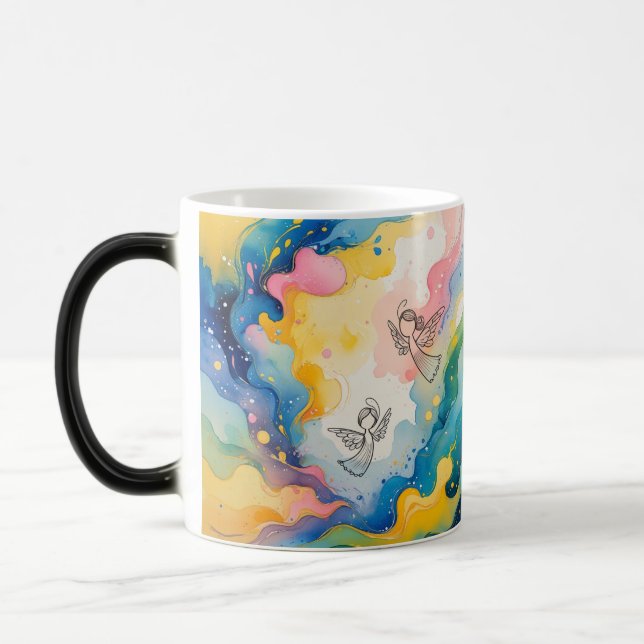 Angels design  magic mug (Left)