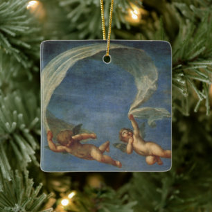 Angels Detail from Adonis Led by Cupids by Albani Ceramic Ornament