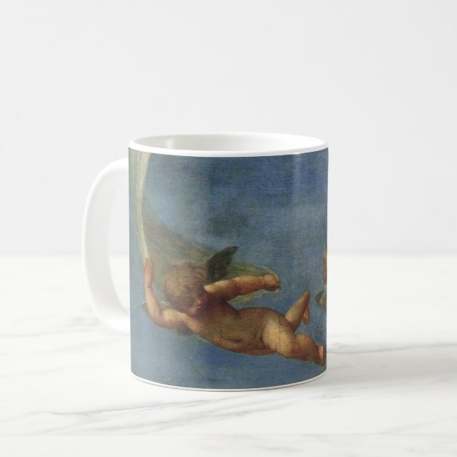 Angels Detail from Adonis Led by Cupids by Albani Coffee Mug (Front Left)