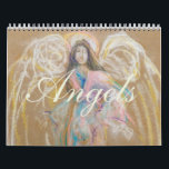 Angels: Detail of Pastel Drawings Calendar<br><div class="desc">This popular calendar features angel drawings and paintings by Colorado artist Linda Armstrong. Most are pastels. Some are on paper. Others are on stretched and gessoed polyester lining fabric. These angels were real people--artists' models--drawn from life. Of course, the wings, halos, and gowns were added or modified from imagination, influenced...</div>