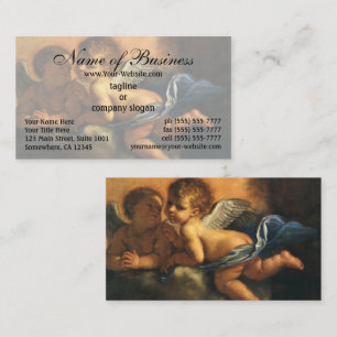 Angels detail, Patron Saints of Modena by Guercino Business Card