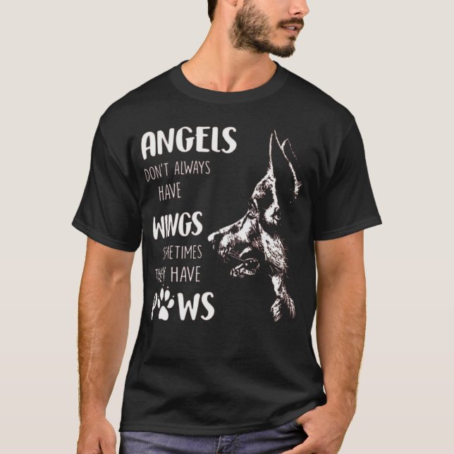 ANGELS DON'T ALWAYS HAVE WINGS SOMETIMES THEY HAVE T-Shirt (Front)