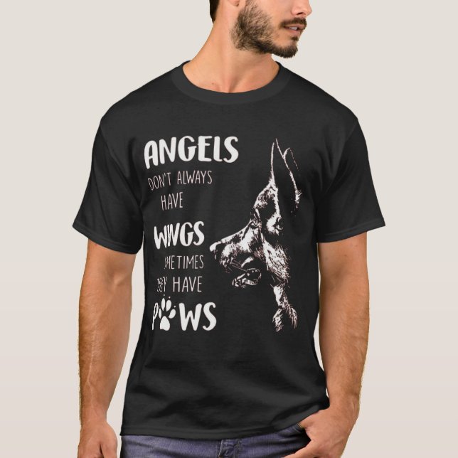 ANGELS DON'T ALWAYS HAVE WINGS SOMETIMES THEY HAVE T-Shirt (Front)