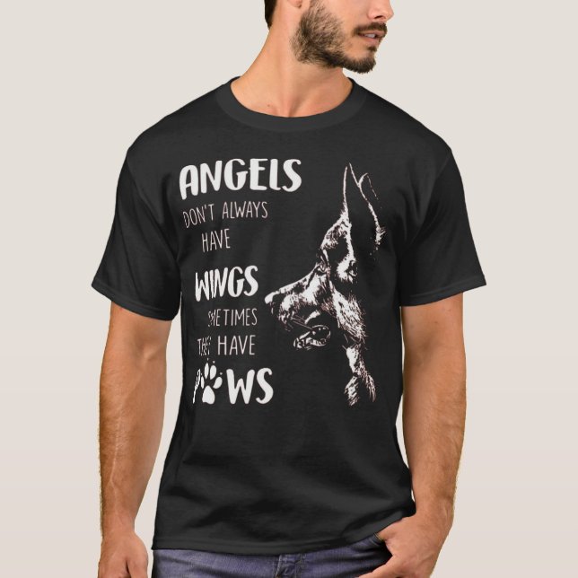 ANGELS DON'T ALWAYS HAVE WINGS SOMETIMES THEY HAVE T-Shirt (Front)