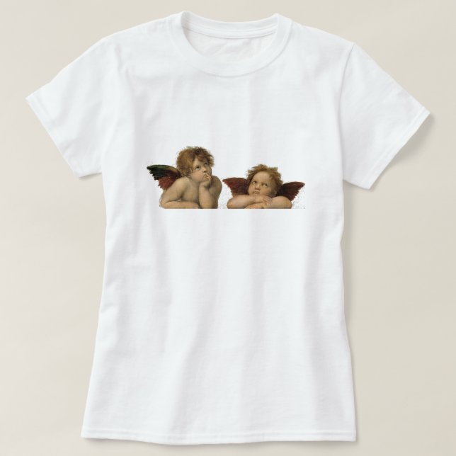Angels Engel - Madonna Sixtina - Raphael - Raffael T-Shirt (Design Front)