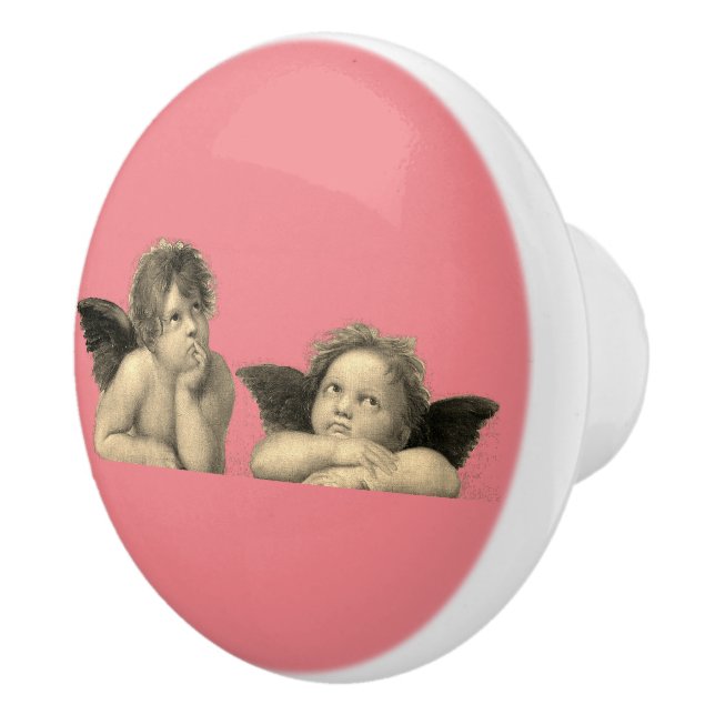 Angels Engel - Vintage - Raphael - Raffael Ceramic Knob (Right)