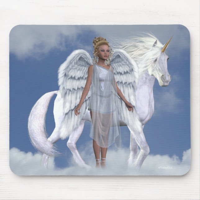 Angels Fae Unicorns Mousepad (Front)