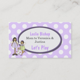 Angels / Fairies Custom Mommy Play Date Card