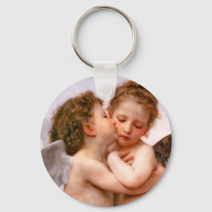 Angels First Kiss, Bouguereau Keychain