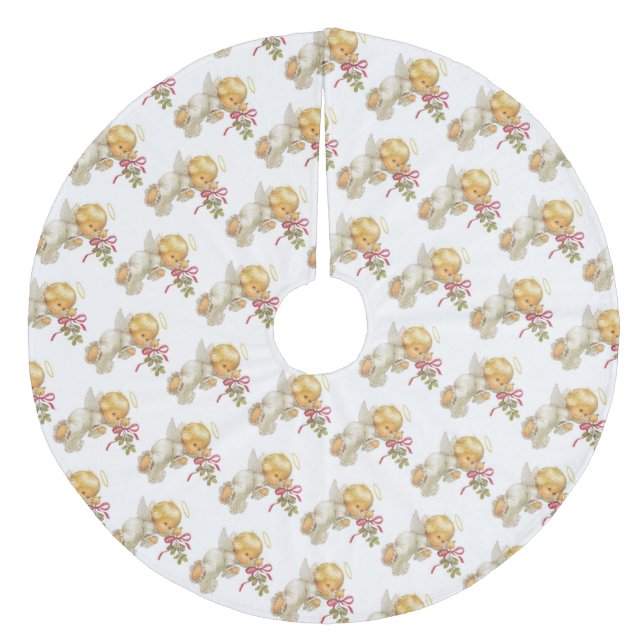 Angels Fleece Tree Skirt (Front)