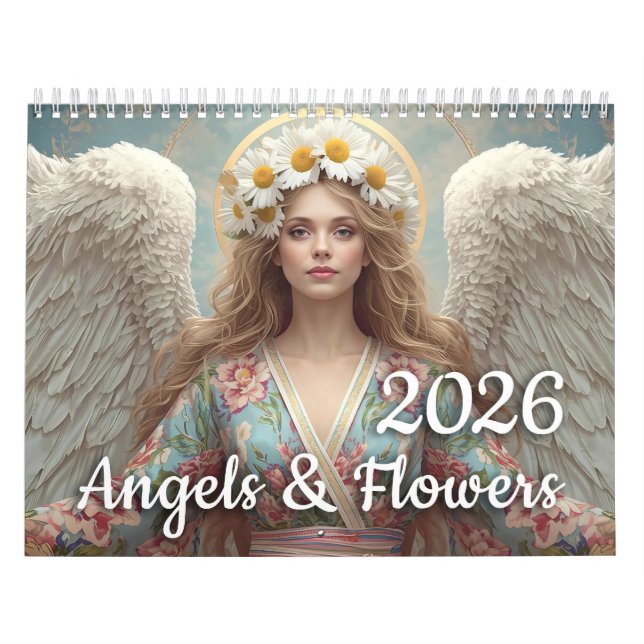 Angels & Flowers 2026 Calendar (Cover)
