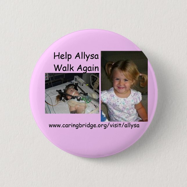 Angels for Allysa 2 Inch Round Button (Front)