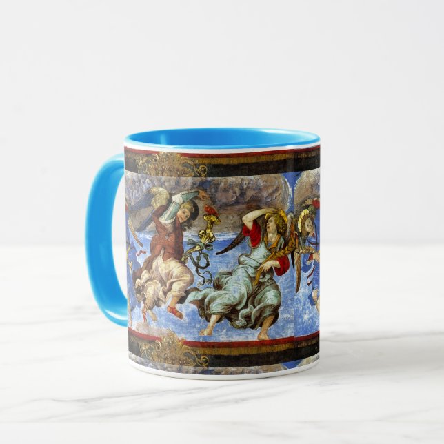  Angels From Assumption and Annunciation by Lippi Mug (Front Left)
