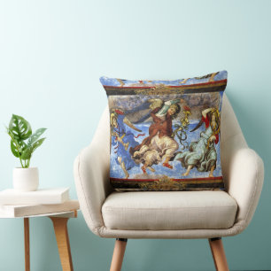 Angels From Assumption and Annunciation by Lippi Throw Pillow