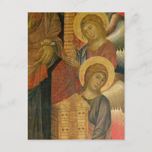 Angels from the Santa Trinita Altarpiece Holiday Postcard (Front)