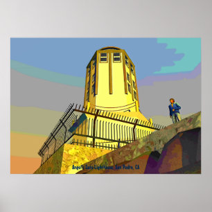 Angel's Gate Lighthouse, San Pedro, CA Poster