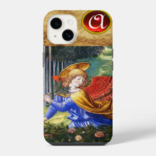 Angels Gathering Flowers in a Heavenly Landscape iPhone 14 Case