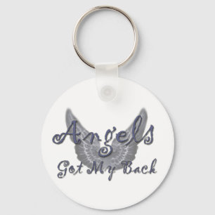 Angels Got My Back Keychain