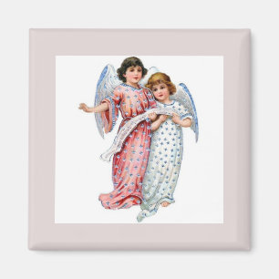 Angels In Pink And Blue Magnet