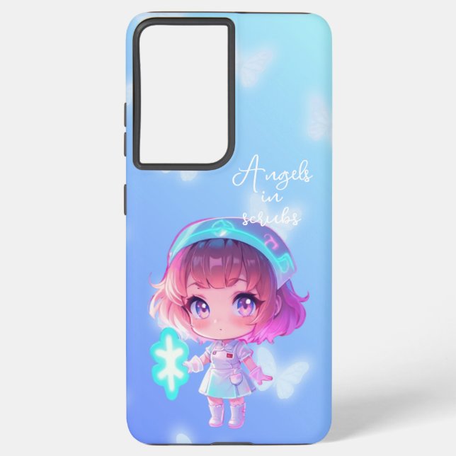 Angels in scrubs phone case (Back)