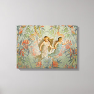 Angels in the Garden Canvas Print